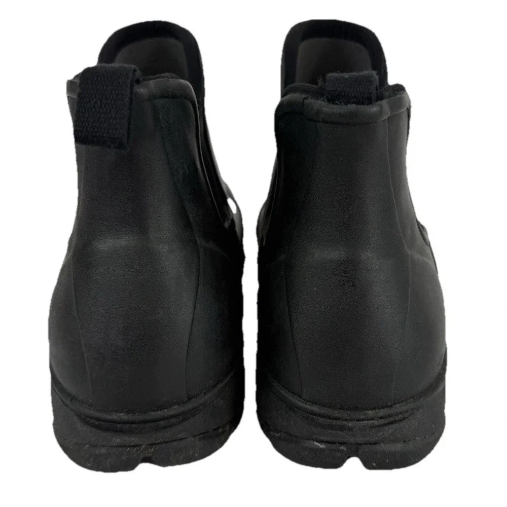 BOGS Men's Sz 9 Sauvie Slip On Insulated Waterproof Rain Boot Black 72208-001
